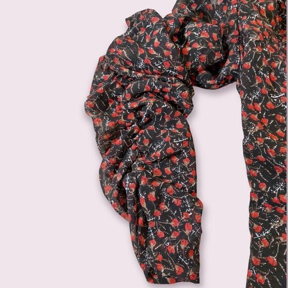 𝅺Acoa Wrap Printed Dress Long Sleeve - Picture 3 of 7